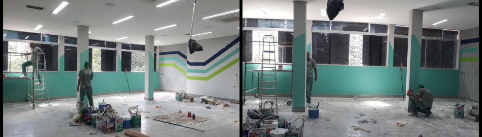 Pintura decorativa geom�trica.