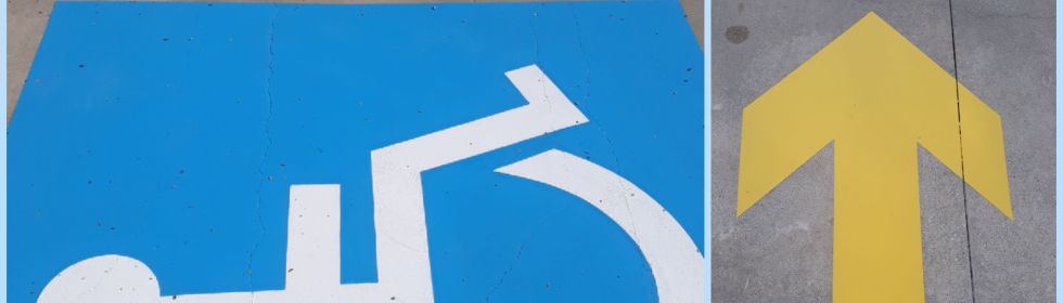 Vagas/demarca��es/pinturas