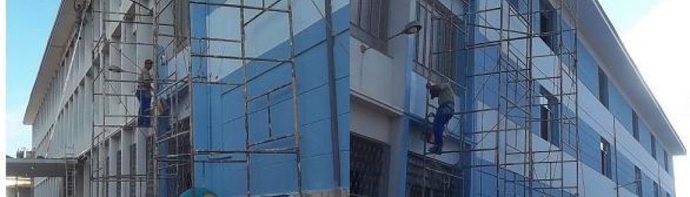 Fachadas tratamento superf�cie e pintura.